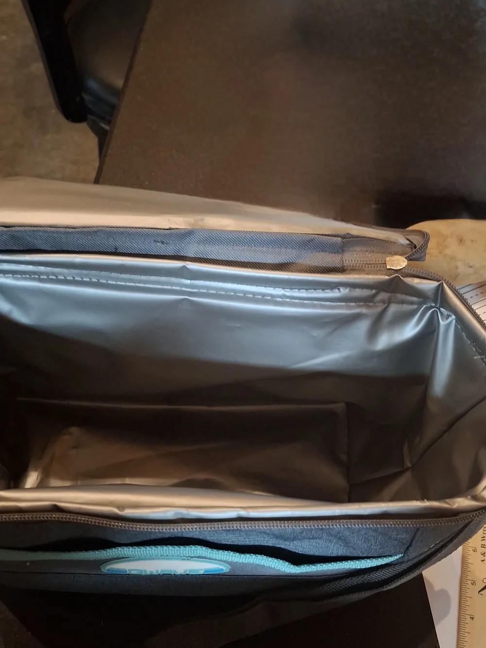 Cooler, QWave Cooler Bag with Aqua Accent - Portable Lunch Tote Or Beverage Cool